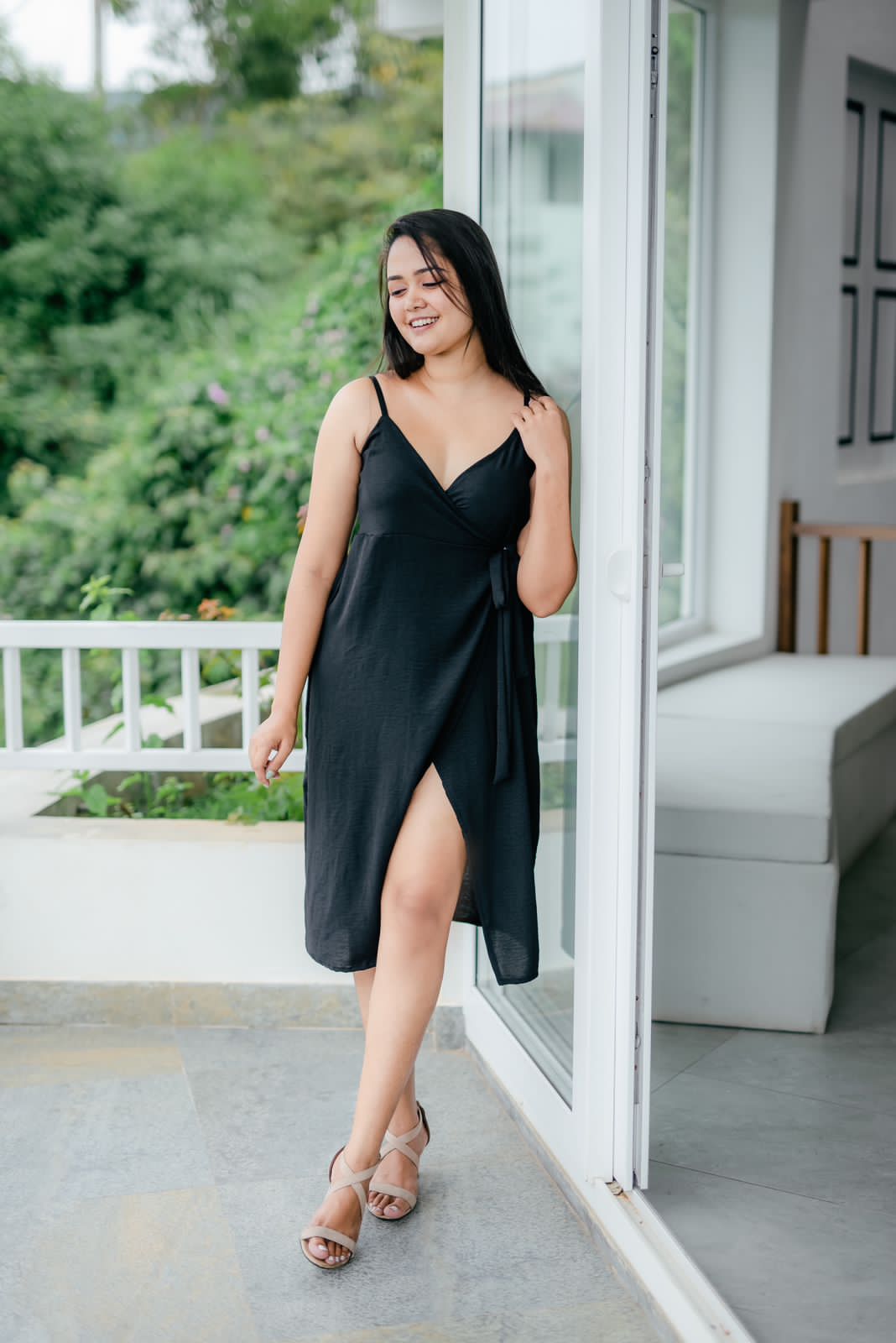 Comfy Sleeveless Wraparound Frock