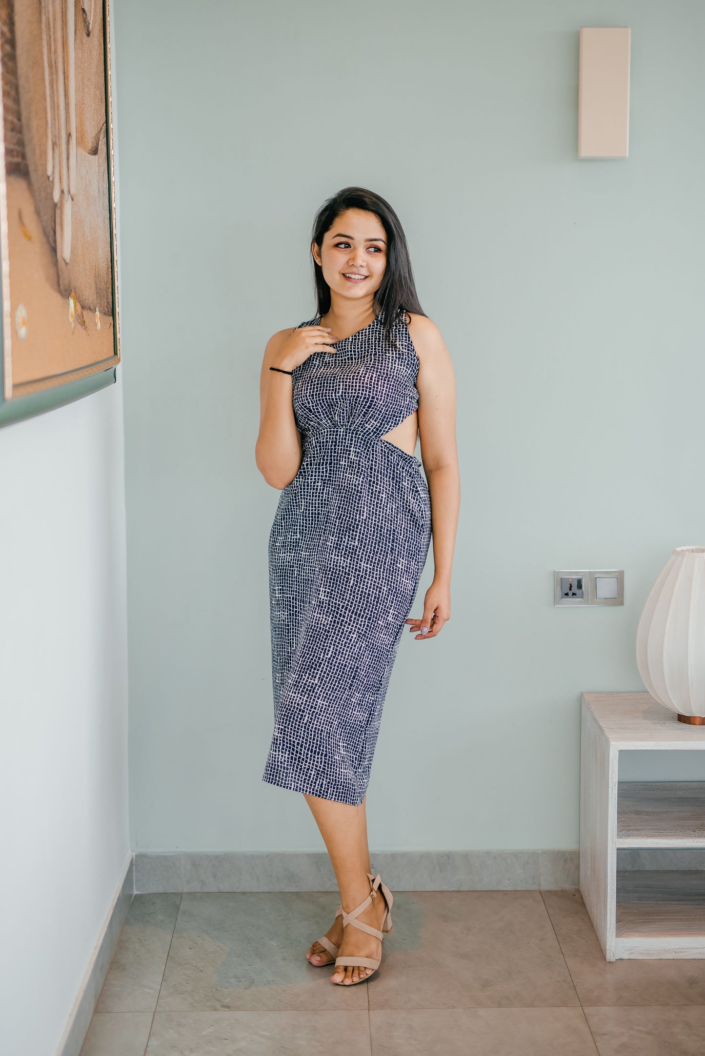 Cut-Off Midi Dress