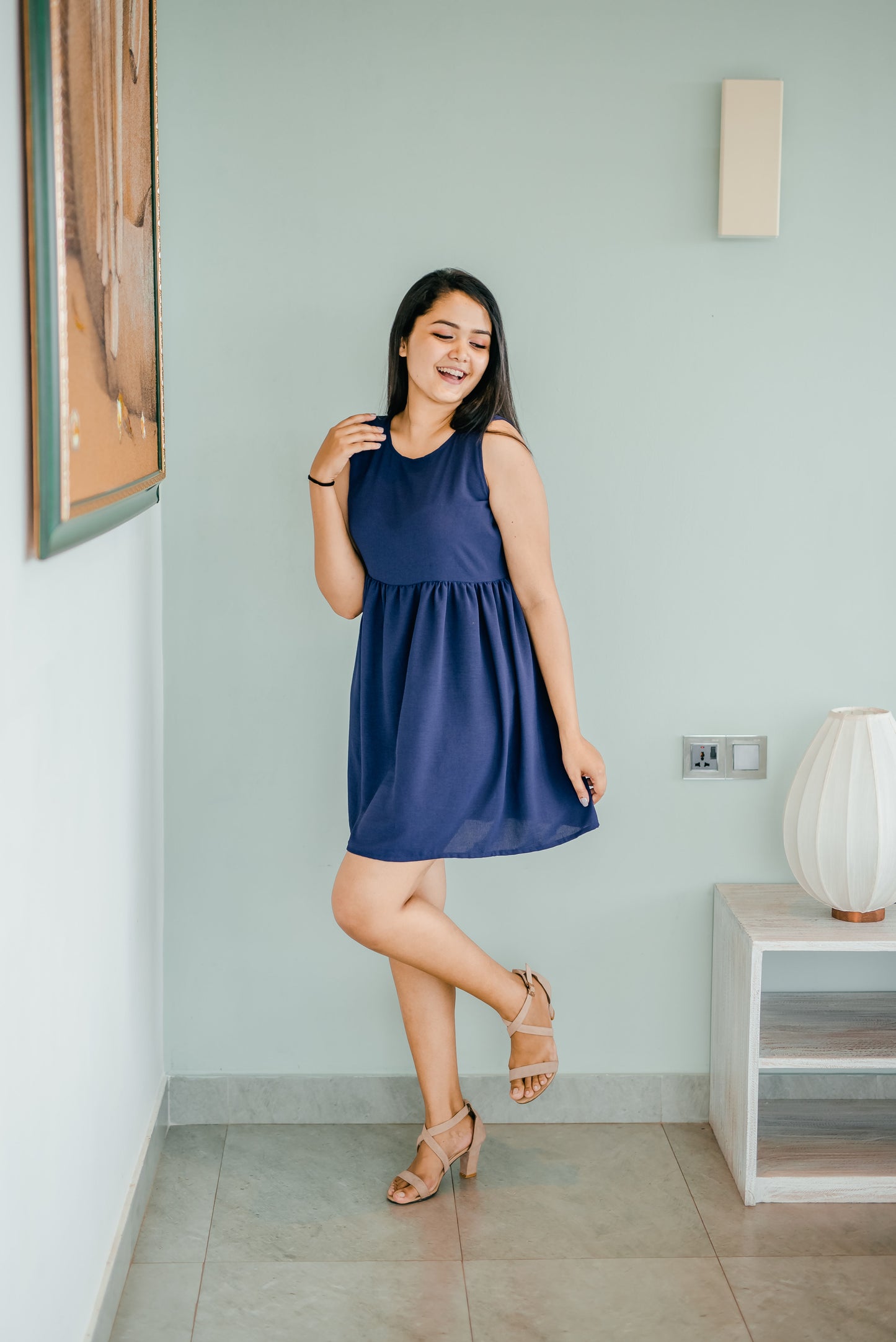 Comfy Navy Blue Doll Dress