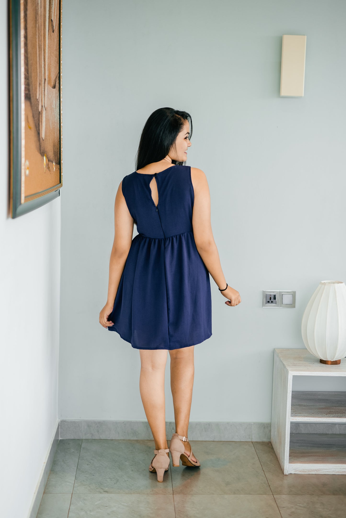Comfy Navy Blue Doll Dress