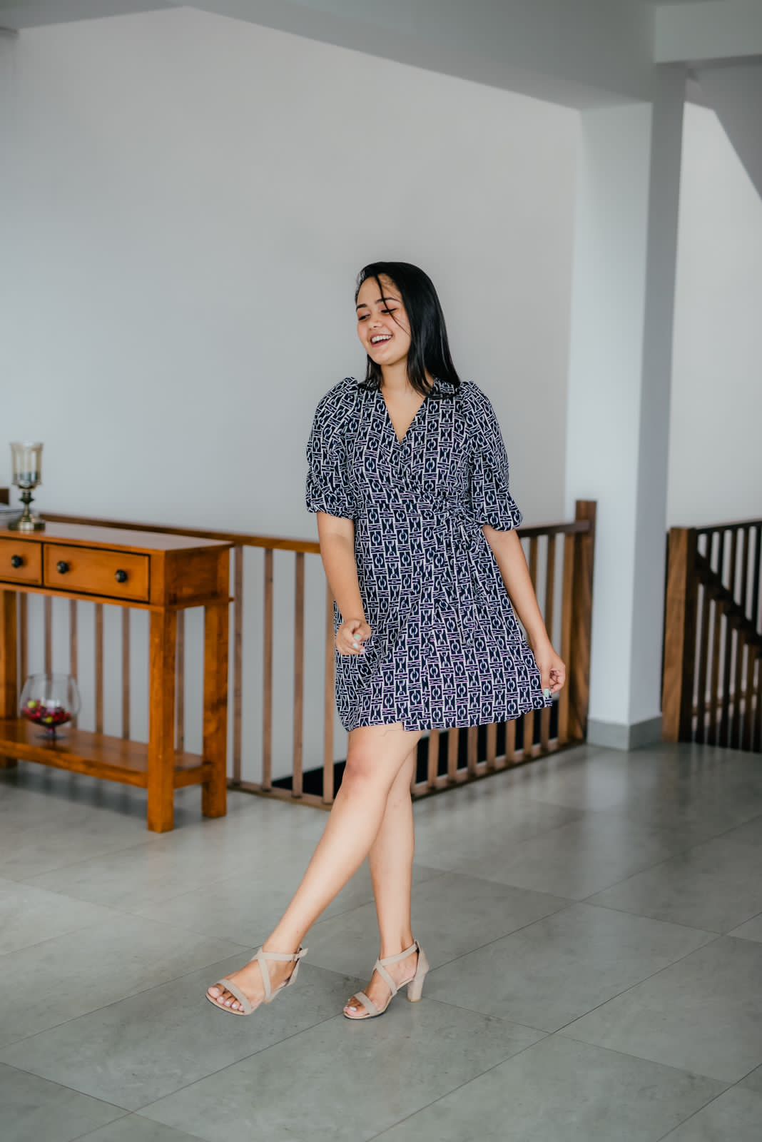 Comfy Chain Wraparound Dress