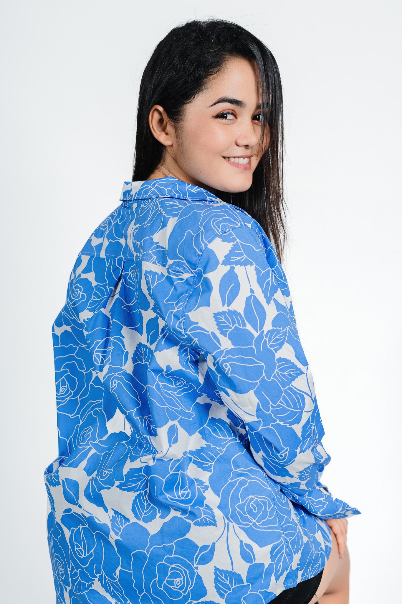 Blue Flower Shirt