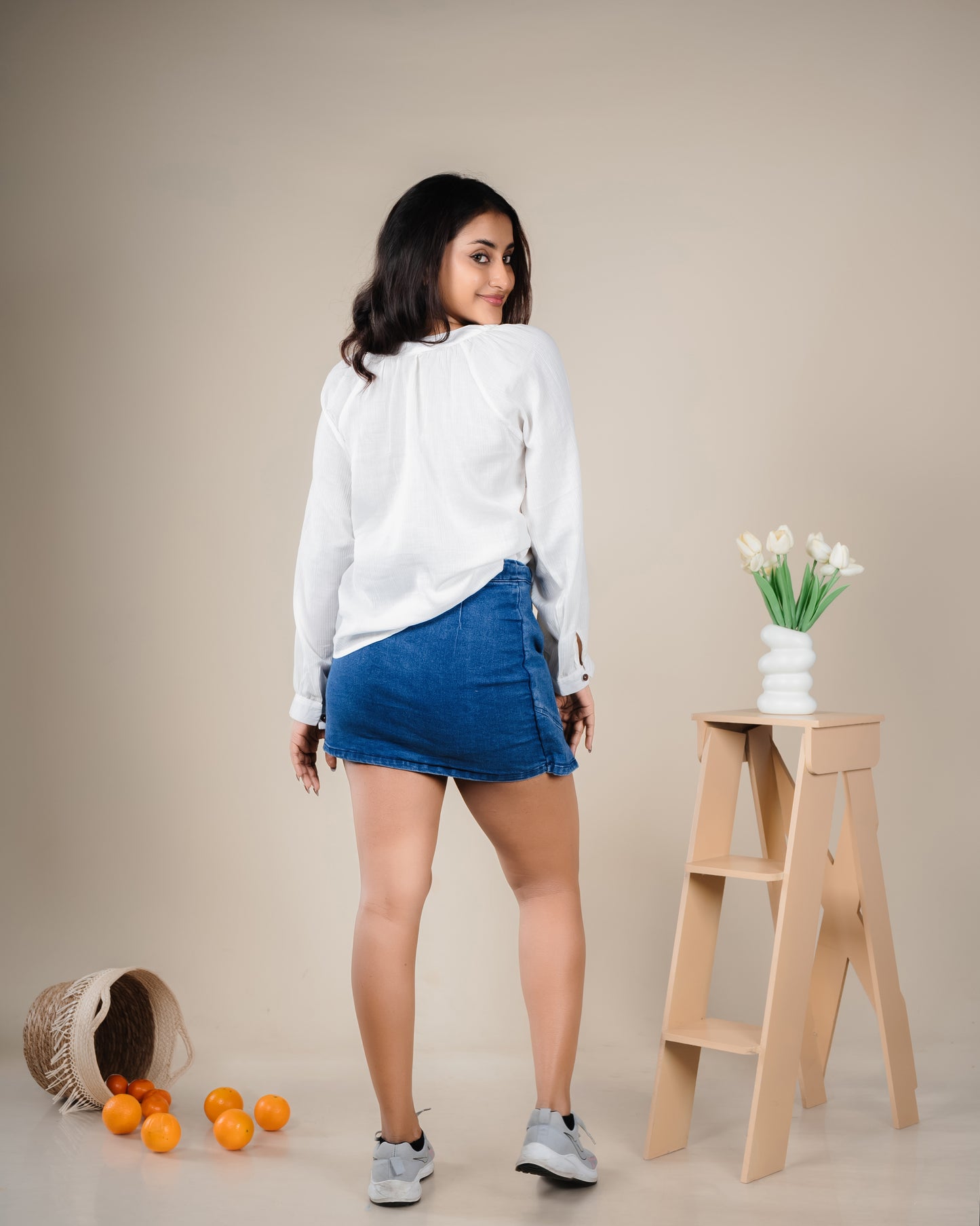 Button Down Sleeve Top