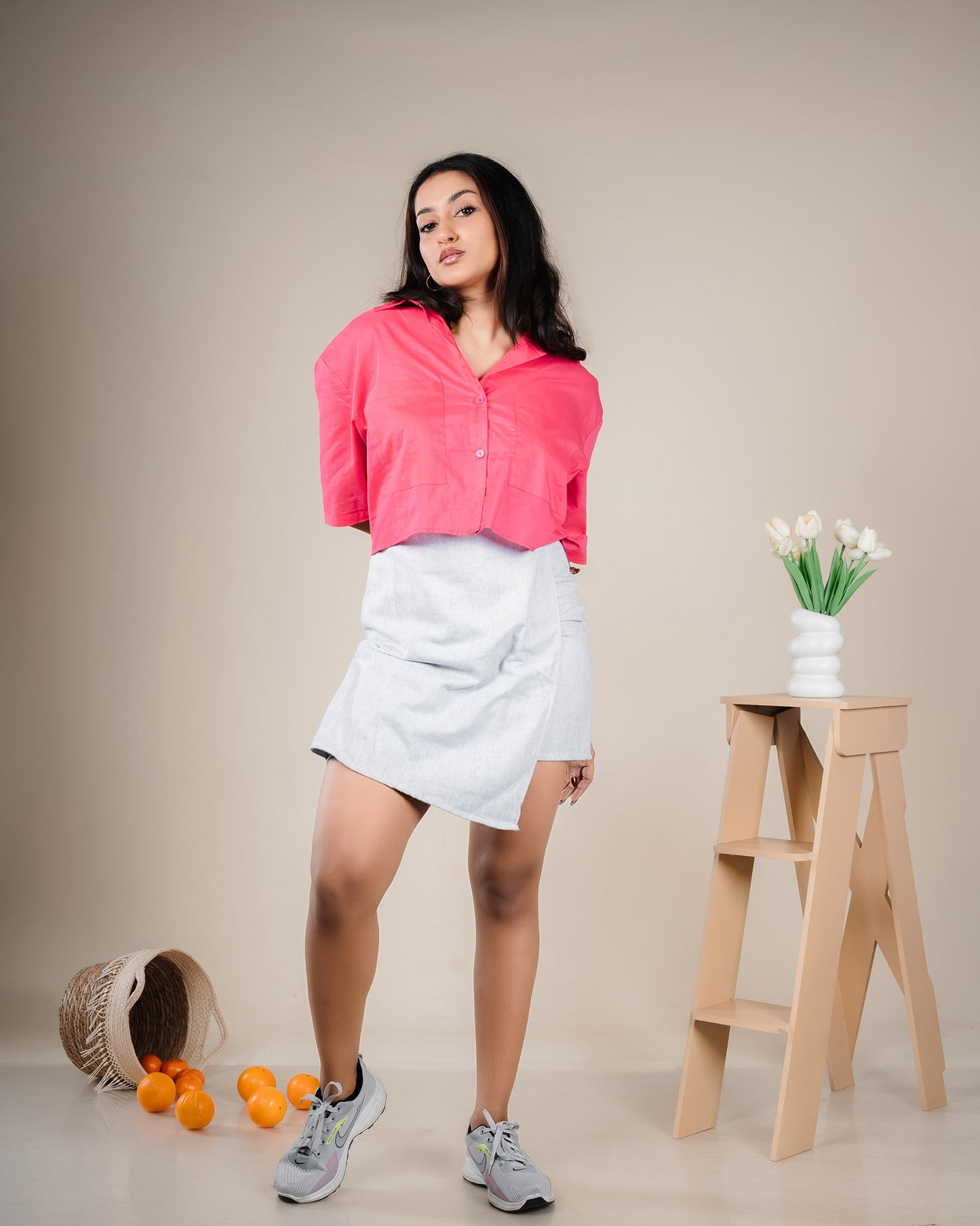 Mini Front Wrap Skirt